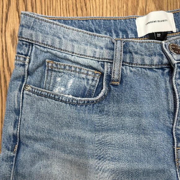 The Current/Elliott Fling Boyfriend Jeans in Bound color, size 27 - Picture 3 of 8